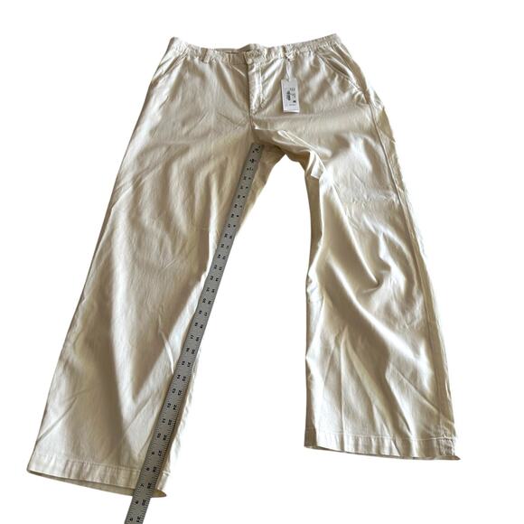AG Adriano Goldschmied NWT Caden Straight Wide Leg Chino Pants in Canvas 33 - Picture 12 of 12